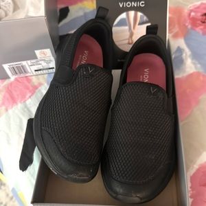 No slip Vionic shoes, practically new
